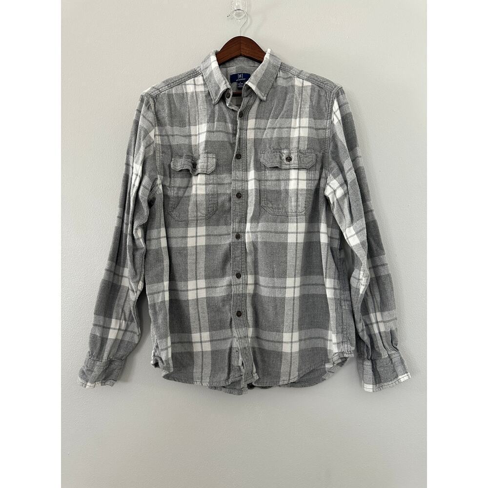 George Long Sleeve Flannel Shirt sz Large